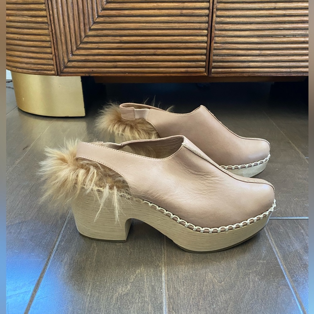 Rachel Comey fur clogs 6.5